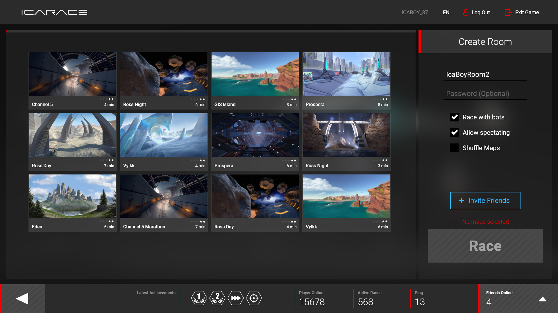 ICARACE Screenshot 1